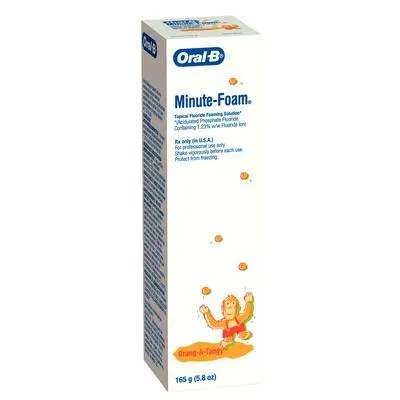 Young Dental Manufacturing - 75074563 - ORAL-B Minute-Foam Orang-a-tangy, 5.8oz (US and Canada Only)